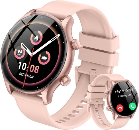 Smart Watch, 1.39" Smartwatch for Men Women (Answer/Make Call), Fitness Activity Tracker with Heart Rate & Sp02 Monitor, 100+ Sport Modes, IP68 Waterproof Fitness Watch for Android iOS (Black) in Saudi Arabia