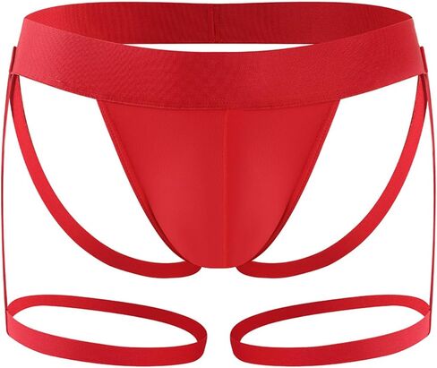 KAREN SPACE Jock Straps Sexy Ice Silk Underwear Funny Play Underwear Athletic Supporters for Men in Kuwait