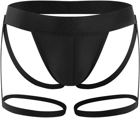 KAREN SPACE Jock Straps Sexy Ice Silk Underwear Funny Play Underwear Athletic Supporters for Men in Kuwait