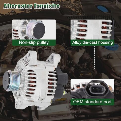 المولد 11492 متوافق مع Hyundai Tucson 2.0L/2.4L 2010-2013، لكيا فورتي 2.0L 2010-2013، لسيارة سبورتاج 2.4L 2011-2013 استبدال مولدات السيارات 37300-25600 in Kuwait