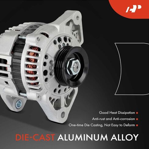 مولد كهربائي ممتاز متوافق مع Nissan 240SX 1995 1996 1997 1998، 12V 80A 4-Groove Pulley في اتجاه عقارب الساعة، استبدال # LR180742، 2310070F00 in Saudi Arabia