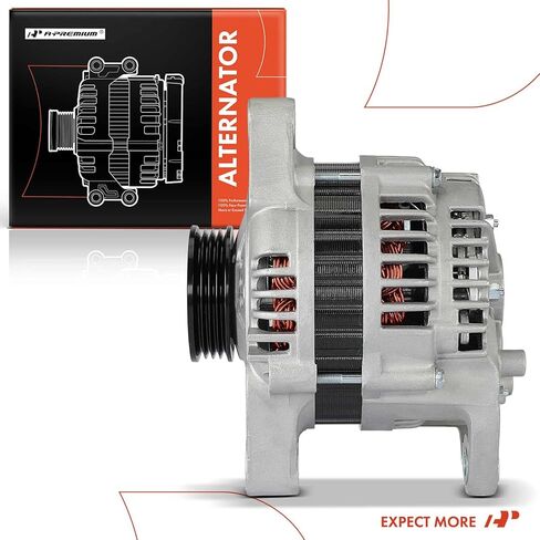 مولد كهربائي ممتاز متوافق مع Nissan 240SX 1995 1996 1997 1998، 12V 80A 4-Groove Pulley في اتجاه عقارب الساعة، استبدال # LR180742، 2310070F00 in Saudi Arabia