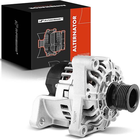 A-Premium Alternator Compatible with BMW X5 2001-2006 L6 3.0L, Z3 2001-2002 L6 2.5L3.0L, 90Amp 12V Clockwise 6-Groove Pulley, Replace# 12317501592, SG9B029, 12317501687 in Saudi Arabia