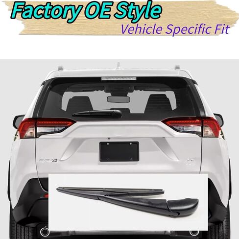 استبدال شفرة الممسحة الخلفية والذراع لسيارة Toyota RAV4 Prime RAV4 2019-2024 2023 2022 2021 2020 - OEM مناسب لموديلات Hybrid XLE LE Platinum Limited XSE Nightshade TRD SE - لجميع المواسم in Kuwait