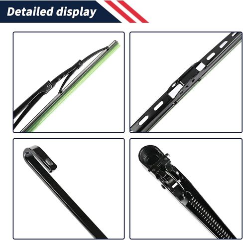 1 Pair Front Windshield Wiper Arm & 20" Blade Kit 55154582AC Compatible With Dodge Ram 1500 1997-2001 / Ram 2500 3500 1997-2002, Replace 55154582AB in Kuwait