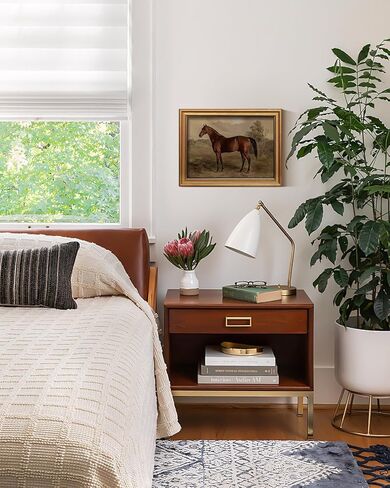 VIYYIEA لوحة فنية مطبوعة على القماش بإطار ذهبي، 30.48 سم × 40.64 سم، لوحة حصان عتيقة، كوخ مزرعة ريفي، ديكور جدار الفروسية للحمام وغرفة النوم، مكتبة رف الكتب، نغمات ترابية in Kuwait