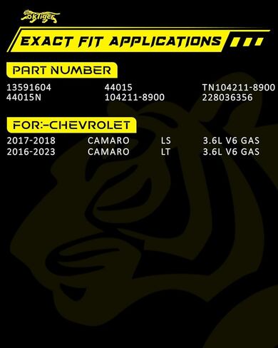 Oktiger Upgraded Alternator for Chevy Camaro lt 2016 2017 2018 2019 2020 2021 2022 2023 3.6L, ls 2017 2018, V6 12V 150A Clockwise 6-Groove Clutch Pulley, Replacement Alternator, OE 13591604 44015N in Kuwait