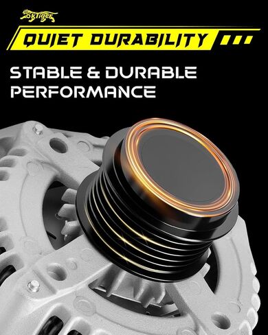Oktiger Upgraded Alternator for Chevy Camaro lt 2016 2017 2018 2019 2020 2021 2022 2023 3.6L, ls 2017 2018, V6 12V 150A Clockwise 6-Groove Clutch Pulley, Replacement Alternator, OE 13591604 44015N in Kuwait