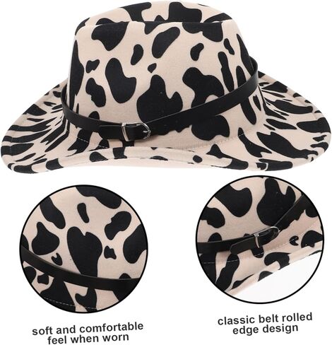 Cowgirl Hat Fit Unisex Decorative Hat for Parties Cosplay Outdoor Events Breathable Material Stylish Western Style Multi in Saudi Arabia