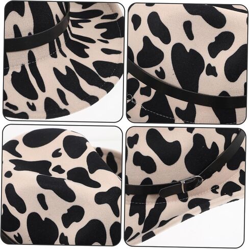 Cowgirl Hat Fit Unisex Decorative Hat for Parties Cosplay Outdoor Events Breathable Material Stylish Western Style Multi in Saudi Arabia