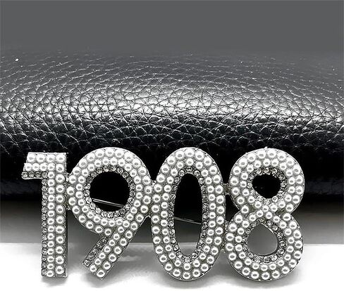1913 and 1908 Women's Sorority Brooches Women's Elastic Society Brooches Jewelry Unique Decorative Accessory in Saudi Arabia