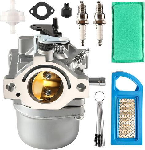 593432 Carburetor Compatible with B&S 794653 791266 698772 794215 791178 793227 21A902 21A707 21A807 21A907 215000 Engine Carb with Air Filter and Spark Plug in Kuwait