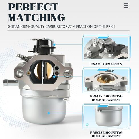 593432 Carburetor Compatible with B&S 794653 791266 698772 794215 791178 793227 21A902 21A707 21A807 21A907 215000 Engine Carb with Air Filter and Spark Plug in Kuwait