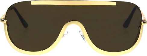 JuicyOrange Retro Fashion النظارات الشمسية للجنسين إطار درع كبير الحجم UV 400 in Kuwait