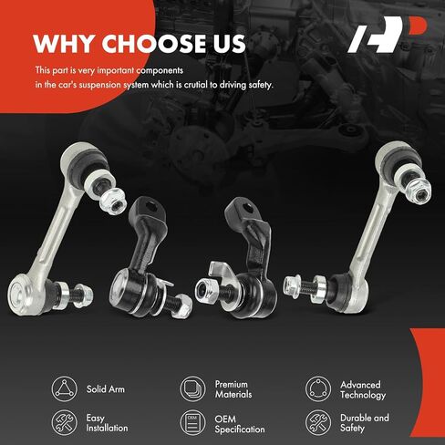 A-Premium Set of 4, Front & Rear Sway Bar Links Stabilizer Bar Links Kit, Compatible with Infiniti G35 2004 2005 2006, AWD in Saudi Arabia