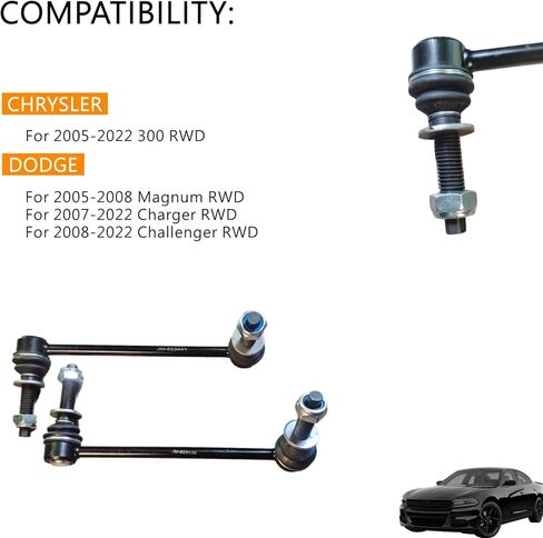 K80822 K80823 Stabilizer Bar Link Front For Chrysler 300 RWD For Dodge Magnum RWD Charger RWD Challenger RWD OE 4782716AA, 4895482AA, 4895482AB, 4895482AC in Saudi Arabia
