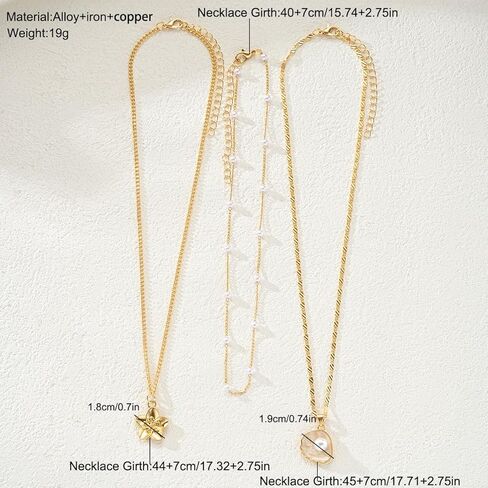 Hibiscus Stack Necklace for Women Gold Flower Necklace Waterproof Beach Vacation Layered Necklace Jewelry in Kuwait