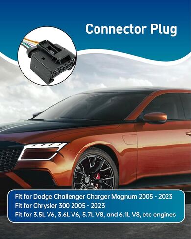 Connector Plug Fuel Pump Wiring Harness Fit for Dodge Challenger Charger Magnum Chrysler 300 2005-2023 Replace 72182609365 in Kuwait