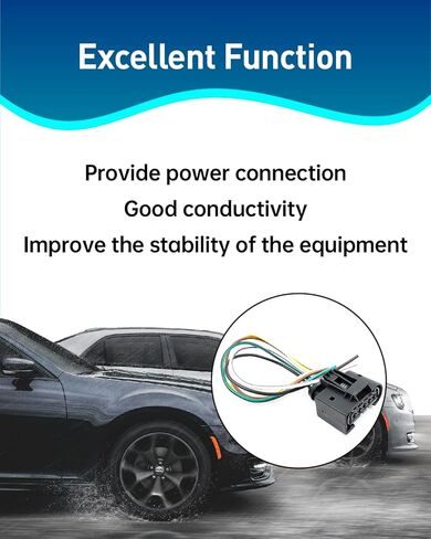 Connector Plug Fuel Pump Wiring Harness Fit for Dodge Challenger Charger Magnum Chrysler 300 2005-2023 Replace 72182609365 in Kuwait