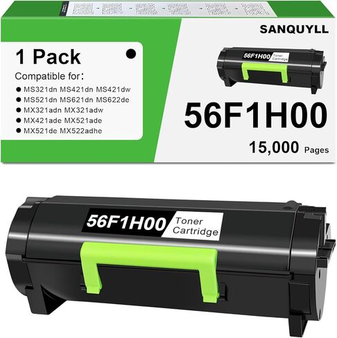 خرطوشة 56F1000 عالية العائد على خرطوشة الحبر المتوافقة مع خرطوشة الحبر LEXMARK 56F1000 لـ MS321 ، MX321 ، MX421 ، MX521 ، MX522 ، MX622 MS421 ، MS521 ، MS621 ، MS622 ، LASER [6،000 PAGES] in Kuwait