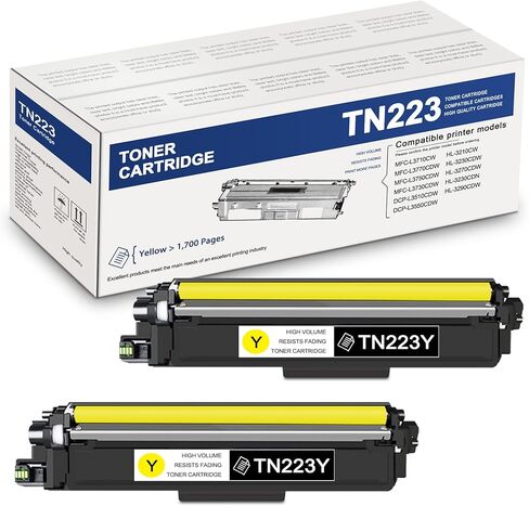 TN227 TN-227 High Yield Toner Cartridge Replacement for Brother TN227 TN223 for MFC-L3750CDW HL-L3210CW HL-L3290CD HL-L3230CDW MFC-L3710CW HL-L3270CDW (Cyan Magenta Yellow, 3 Pack) in Kuwait