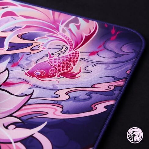 منصات الماوس EspTiger Tang Dao Chi Yu GEM (480 × 400 × 4 مم) حجم قياسي قاعدة من البولي يوريثين، أداء تحكم فائق، لوحة ماوس ألعاب سميكة للغاية من القماش - تصميم قطة متعدد الألوان in Kuwait