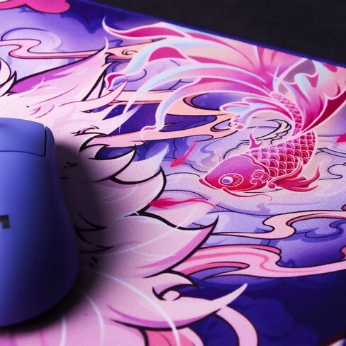 منصات الماوس EspTiger Tang Dao Chi Yu GEM (480 × 400 × 4 مم) حجم قياسي قاعدة من البولي يوريثين، أداء تحكم فائق، لوحة ماوس ألعاب سميكة للغاية من القماش - تصميم قطة متعدد الألوان in Kuwait