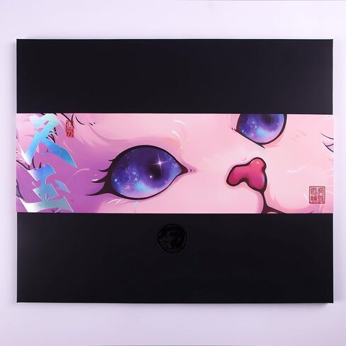 منصات الماوس EspTiger Tang Dao Chi Yu GEM (480 × 400 × 4 مم) حجم قياسي قاعدة من البولي يوريثين، أداء تحكم فائق، لوحة ماوس ألعاب سميكة للغاية من القماش - تصميم قطة متعدد الألوان in Kuwait