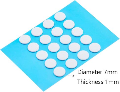 40 Dots Universal Dot Mouse Skates White Smooth Mouse Feets (7 mm) in Kuwait