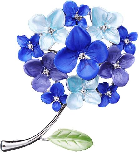 Exquisite Hydrangea Flower Alloy brooch for women, Fashionable and gracefully accessories, Gift for women in Saudi Arabia