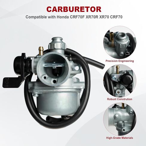 XR70 CRF70 Carburetor for Honda CRF70F 2004-2012 XR70R 1997-2003 XR70 CRF70 model 1997-2005 Replace 16100-GCF-672 in Kuwait