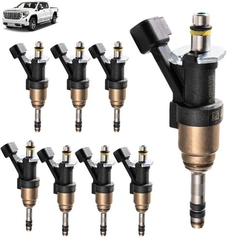 8PCS 12668393 Fuel Injectors For GMC Sierra 1500 Yukon XL 2014-2018 for Chevy Silverado 1500 2014-2018 Camaro 2016-2018 Corvette 2014-2018 for Cadillac Escalade V8 6.2L 6.6L 2014-2018 Replace 12709470 in Kuwait
