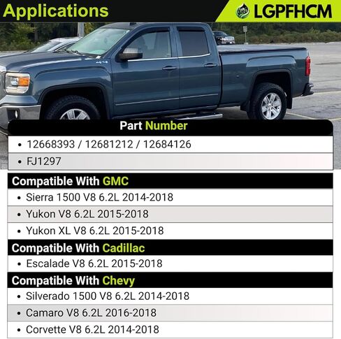 8PCS 12668393 Fuel Injectors For GMC Sierra 1500 Yukon XL 2014-2018 for Chevy Silverado 1500 2014-2018 Camaro 2016-2018 Corvette 2014-2018 for Cadillac Escalade V8 6.2L 6.6L 2014-2018 Replace 12709470 in Kuwait