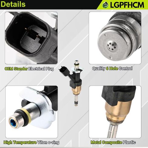 8PCS 12668393 Fuel Injectors For GMC Sierra 1500 Yukon XL 2014-2018 for Chevy Silverado 1500 2014-2018 Camaro 2016-2018 Corvette 2014-2018 for Cadillac Escalade V8 6.2L 6.6L 2014-2018 Replace 12709470 in Kuwait