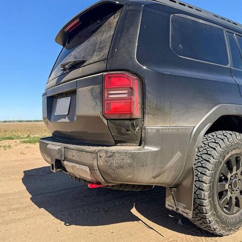 Heavy Duty Rear Tow Hooks Tow Hitch Fit for 2024–2025 Land Cruiser LC250, 2024-2025 Lexus GX550 & 2025 4Runner, Red Steel Rear Recovery Points, Off-Road Towing Accessories in Kuwait