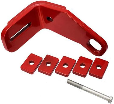 Heavy Duty Rear Tow Hooks Tow Hitch Fit for 2024–2025 Land Cruiser LC250, 2024-2025 Lexus GX550 & 2025 4Runner, Red Steel Rear Recovery Points, Off-Road Towing Accessories in Kuwait