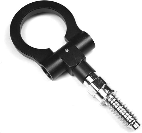 1PC Car Front Bumper Tow Hook, Aluminum Waterproof Vehicle Tow Pull Ring, Universal Foldable Screw-in Racing Towing Car Accessories for Truck, SUV and Cars Repair（Red） in Kuwait