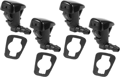 X AUTOHAUX 4pcs Car Front Windshield Washer Nozzle Sprayer Single Hole for Toyota Tacoma 1995-2004 Replace of 25815793 85381-04030 in Saudi Arabia
