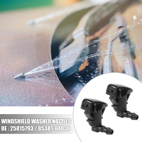 X AUTOHAUX 4pcs Car Front Windshield Washer Nozzle Sprayer Single Hole for Toyota Tacoma 1995-2004 Replace of 25815793 85381-04030 in Saudi Arabia
