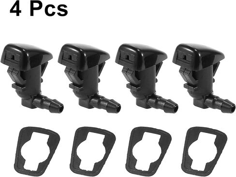 X AUTOHAUX 4pcs Car Front Windshield Washer Nozzle Sprayer Single Hole for Toyota Tacoma 1995-2004 Replace of 25815793 85381-04030 in Saudi Arabia