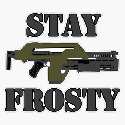 ملصق لاصق للنافذة من الفينيل Stay Frosty مقاس 5 بوصة in Saudi Arabia