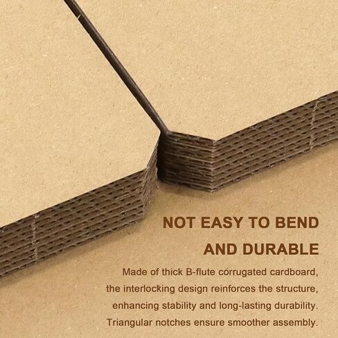 4 Sets Glass Dividers for Moving Boxes, Cardboard Dividers for Boxes Fit 16x12x12 Moving Boxes, Wine Glass Storage Box with Dividers (Box Not Included) in Kuwait