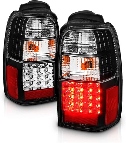 AmeriLite for 1996-2002 Toyota 4Runner LED Replacement Black Tail Lights Assembly Set - Passenger and Driver Side in Kuwait