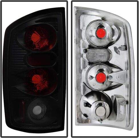 ACANII - For 2002-2006 Dodge Ram 1500 03-06 Ram 2500 3500 Black Smoked Tail Lights Brake Lamps Driver & Passenger Side in Kuwait