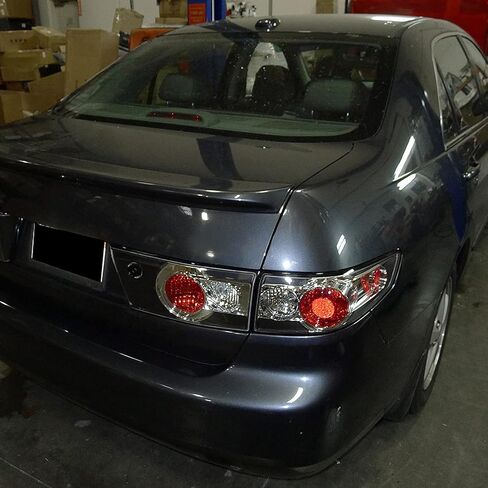 SPEC-D TUNING Black Housing Clear Lens Tail Lights Compatible with 2003-2005 Honda Accord 4Dr Sedan, Left + Right Pair Assembly in Kuwait