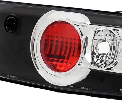 SPEC-D TUNING Black Housing Clear Lens Tail Lights Compatible with 2003-2005 Honda Accord 4Dr Sedan, Left + Right Pair Assembly in Kuwait
