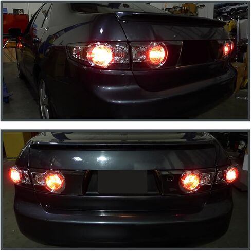 SPEC-D TUNING Black Housing Clear Lens Tail Lights Compatible with 2003-2005 Honda Accord 4Dr Sedan, Left + Right Pair Assembly in Kuwait