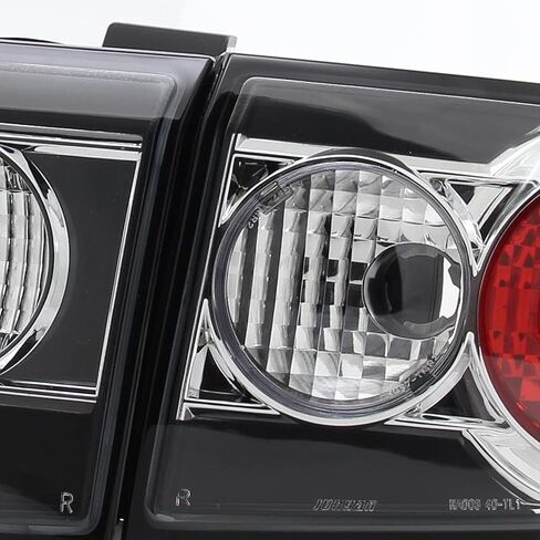 SPEC-D TUNING Black Housing Clear Lens Tail Lights Compatible with 2003-2005 Honda Accord 4Dr Sedan, Left + Right Pair Assembly in Saudi Arabia