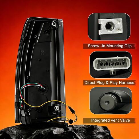 أضواء خلفية LED متتابعة كاملة تناسب 1988-1999 Chevy GMC C/K بيك اب شاحنة سيلفرادو تاهو سوبربان سييرا يوكون ديناميكية بدوره إشارة ضوء الفرامل عكس الضوء بدء مجموعة الضوء الخلفي المتحركة in Kuwait