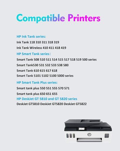 GT52 Tri-Color M0H50A Printhead for HP Smart Tank Plus 651 650 551 550 570 580 Smart Tank 5101 5102 5100 5000 Series Smart Tank 510 515 530 580 610 615 500 Series HP Ink Tank 415 410 310 315 Printers in Kuwait